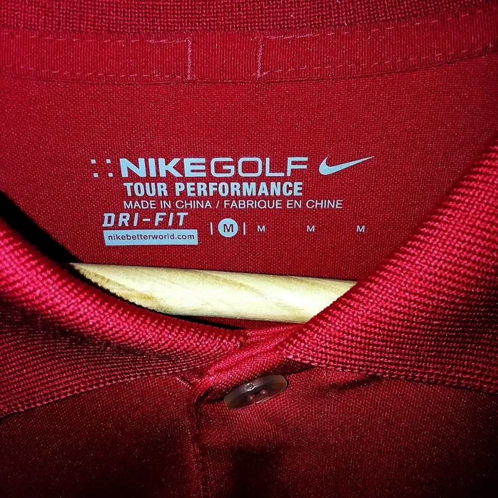 Nike Golf Tour Performance DriFit Ryder Cup Red M